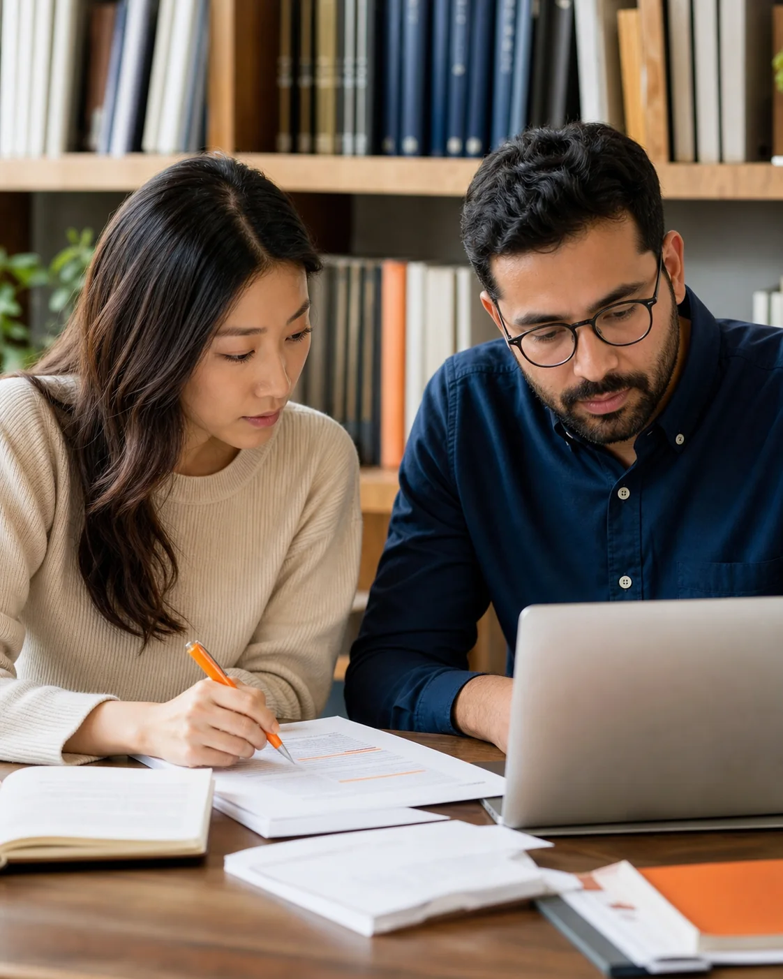 Representative image of human bilingual document proofreading